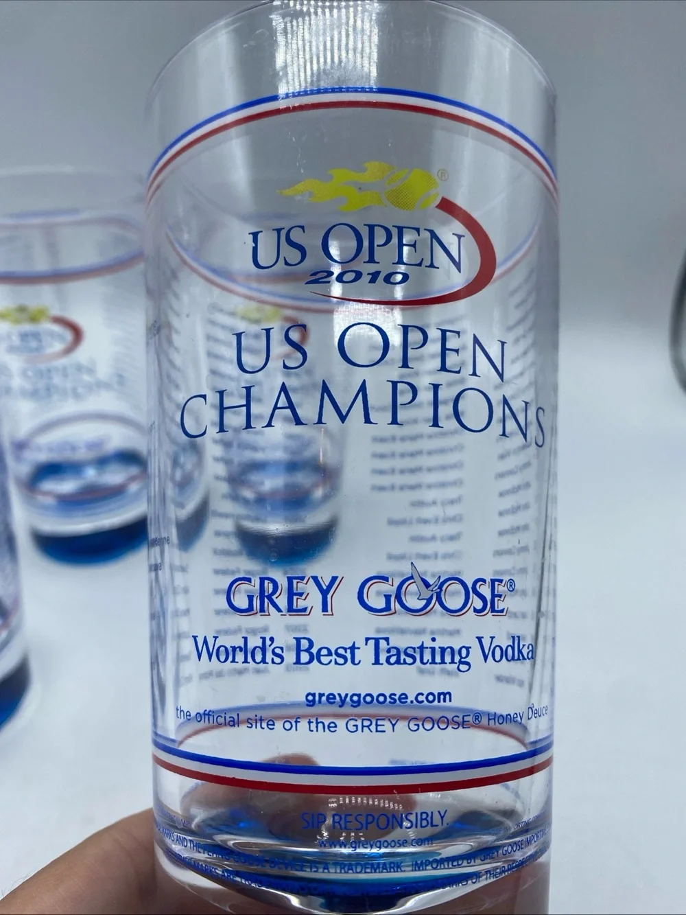 US Open Champions Grey Goose Plastic Cups Souvenir 6